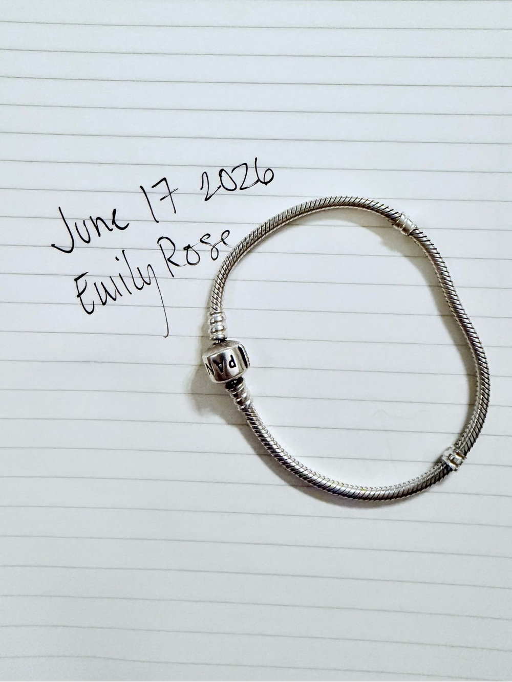 Authentic Pandora Sterling Silver Snake Chain Bracelet (925 ALE)
